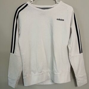 White Adidas women’s crew neck
